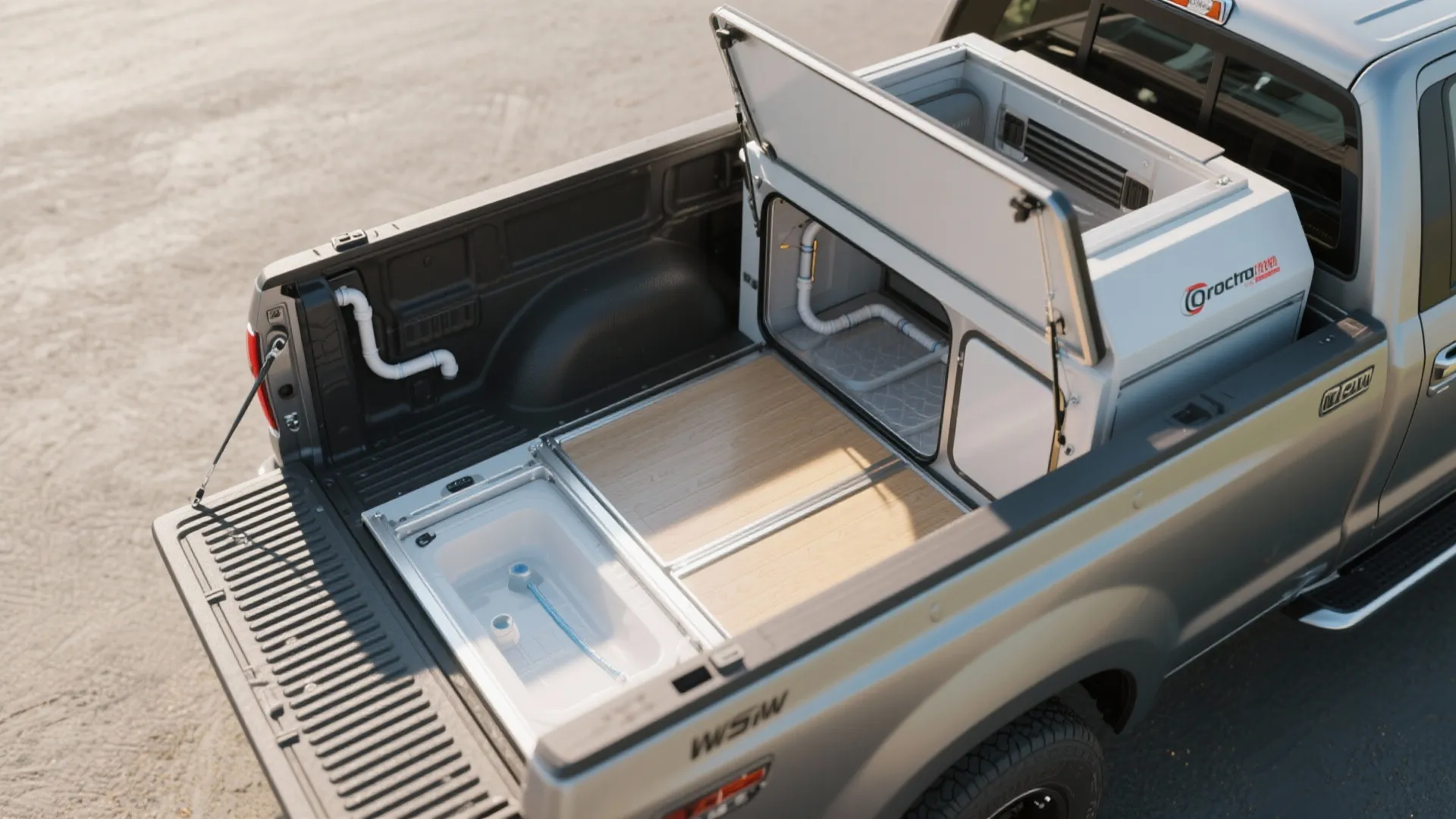 3. Slide-out wet module for multipurpose use