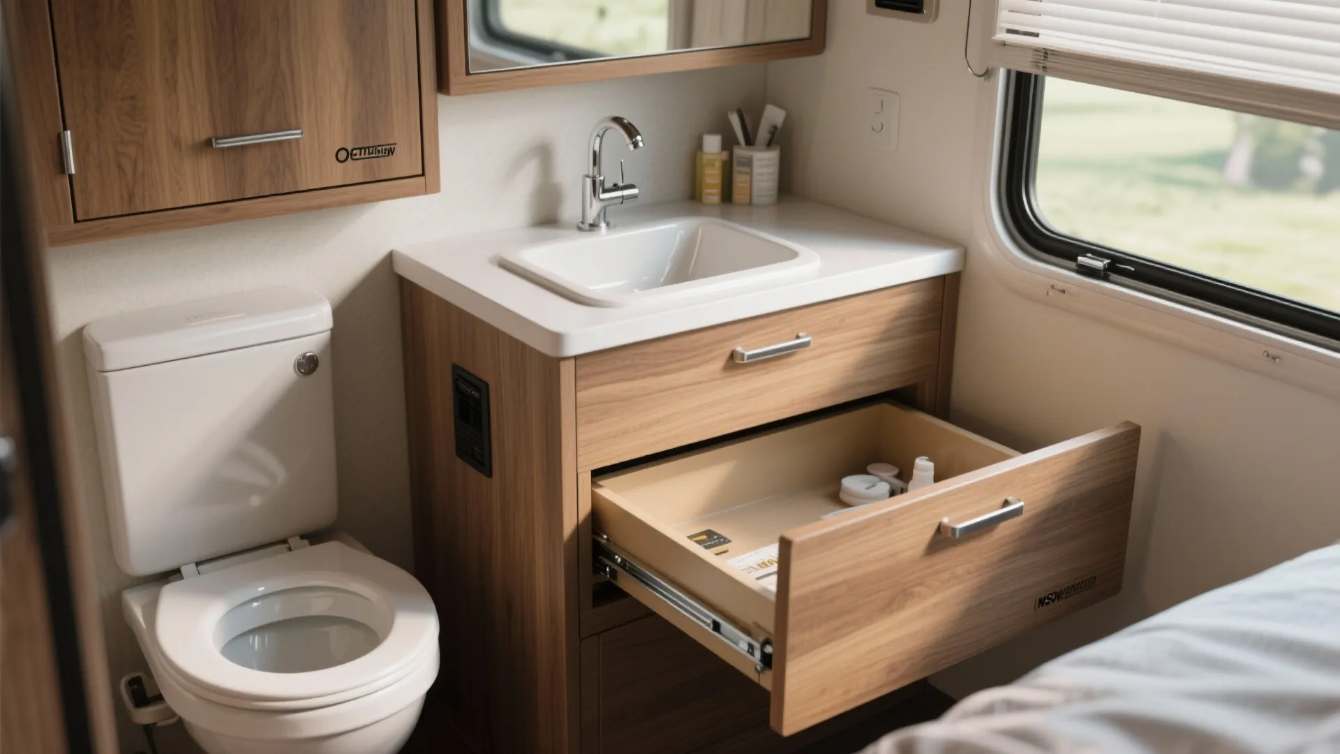 4. Slide-out sink drawer