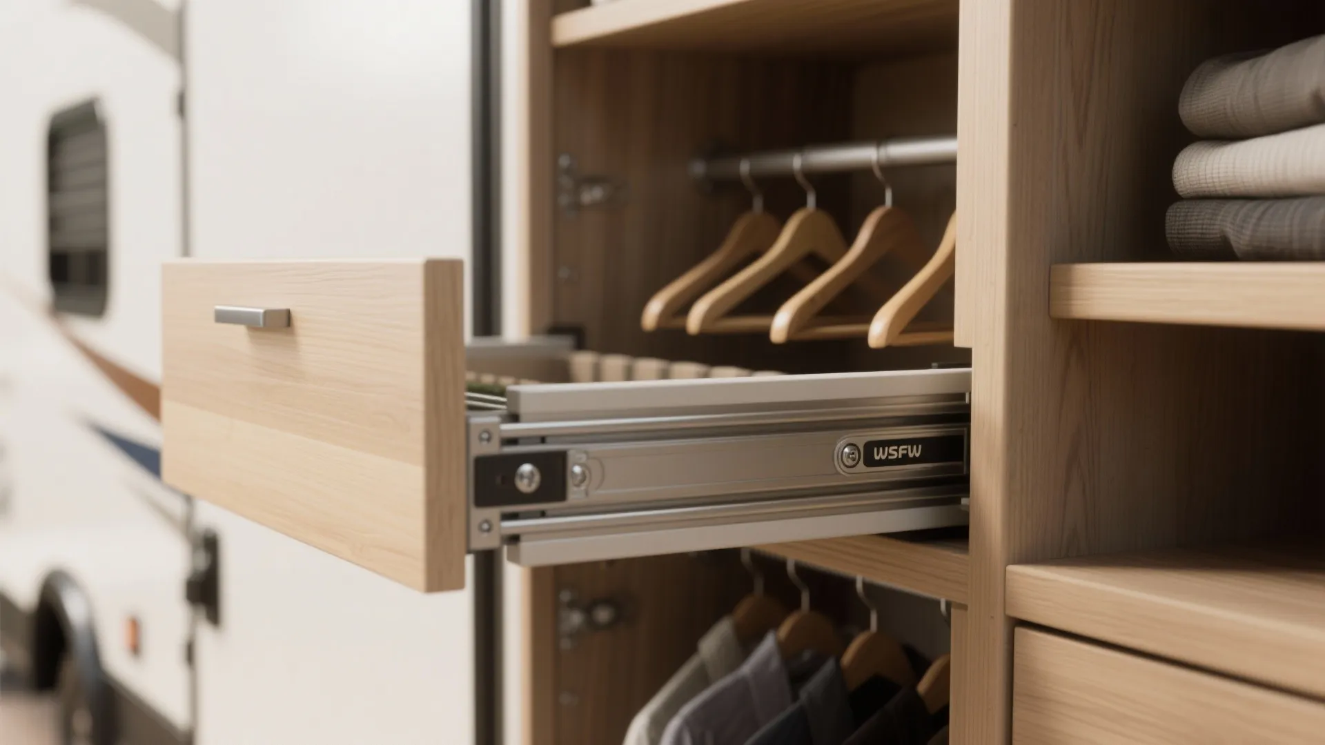 4. Slide-out wardrobe panels