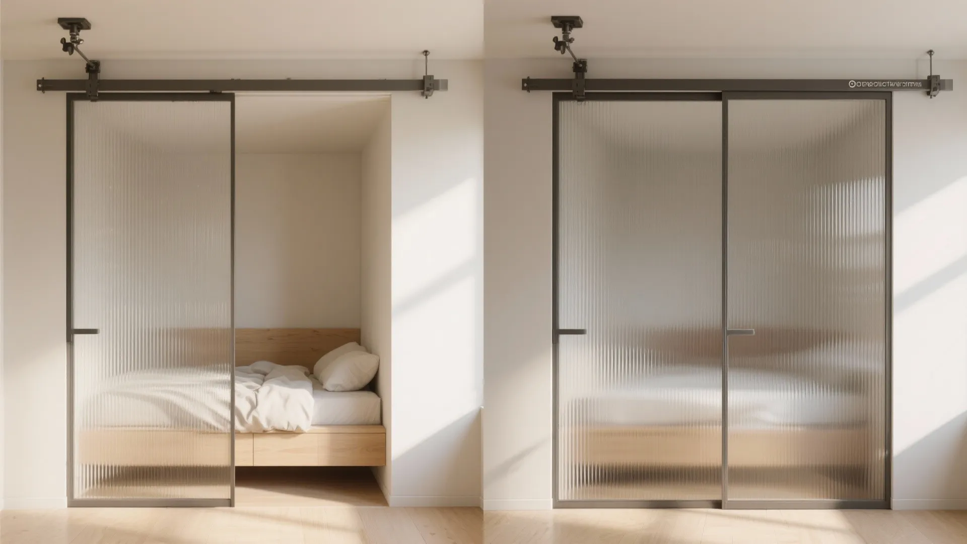 Flexible Partitions and Sliding Doors for Privacy on Demand