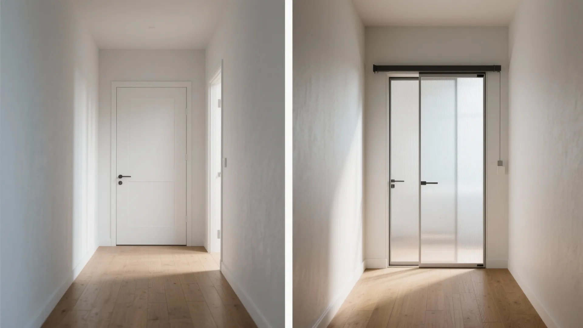 Sliding doors and pocket solutions to reclaim circulation