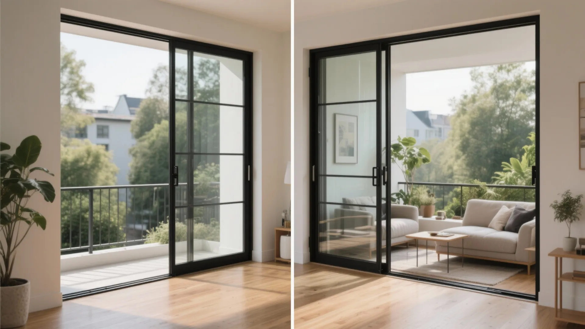 Sliding or folding glass to blur indoor–outdoor boundaries
