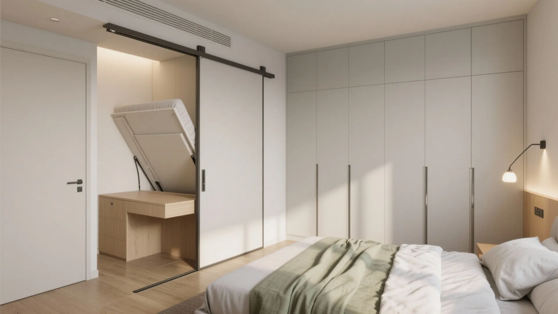 Sliding Doors, Fold-Down Beds, and a Calmer Bedroom