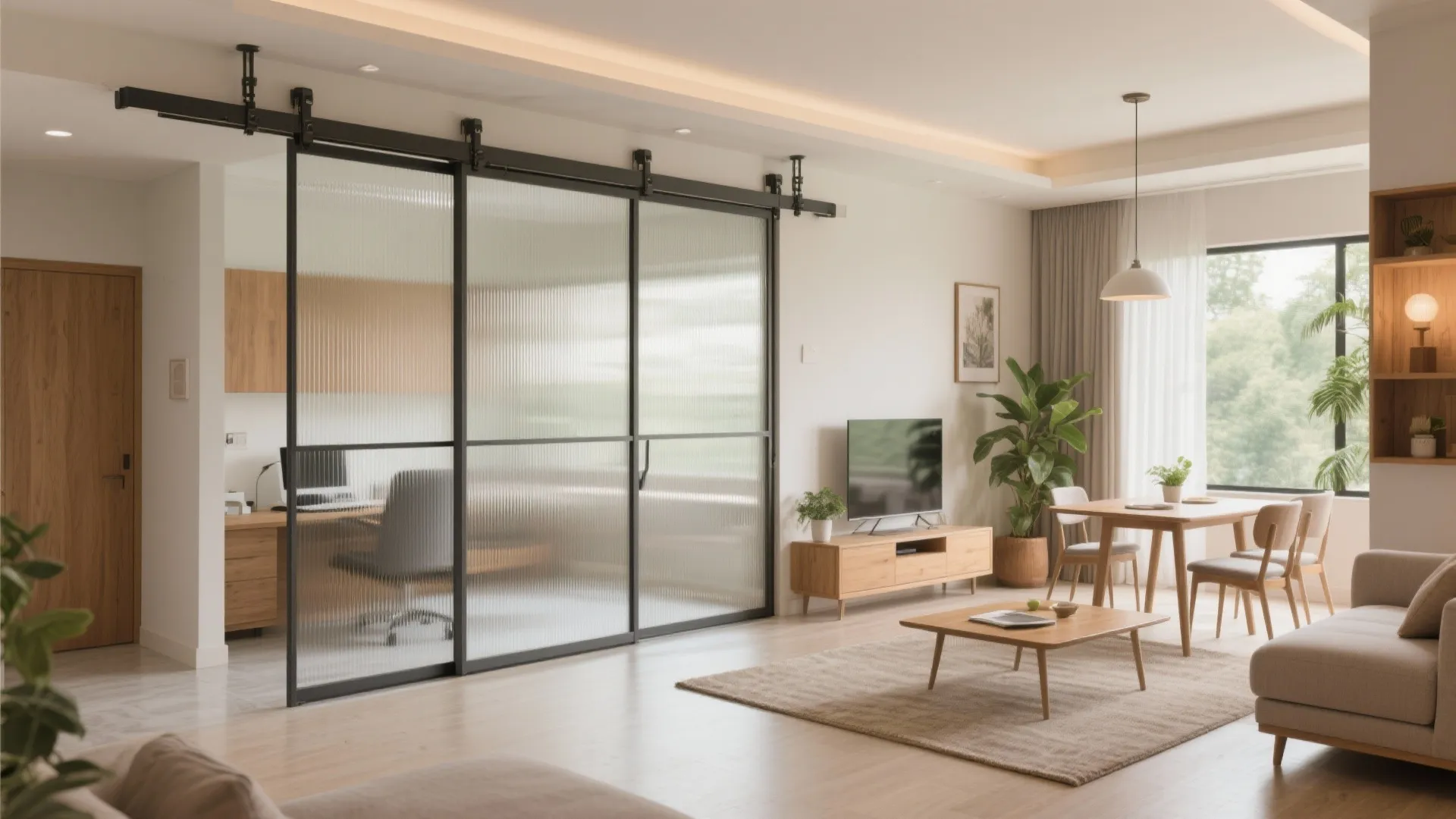 Flexible partitions and sliding solutions that add a room