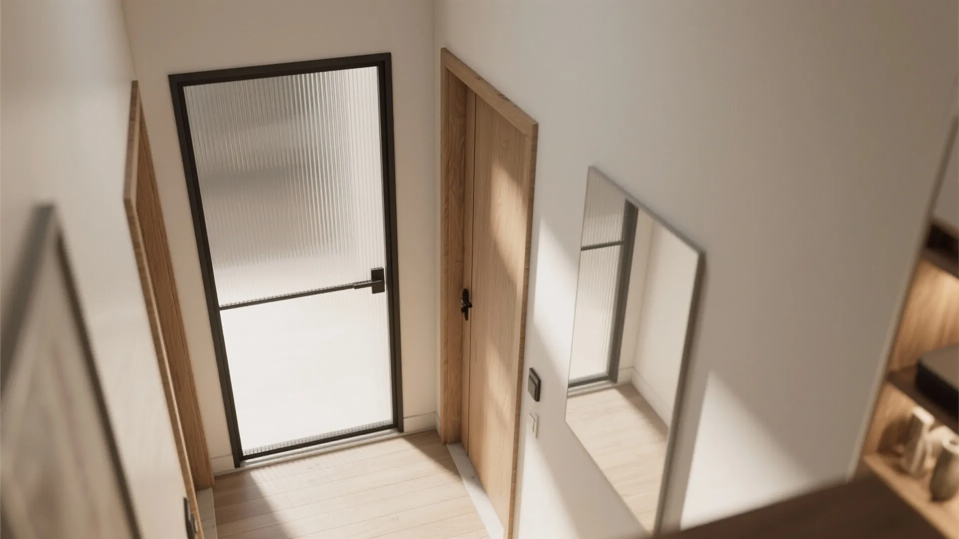 Sliding Doors And Light-Bouncing Partitions