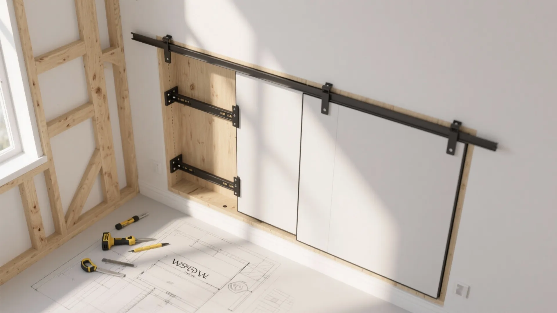 Idea 5: Pocket cut‑outs with sliding panels