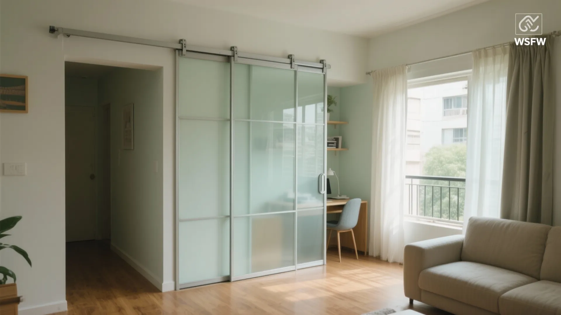 Sliding partitions to zone without swallowing space