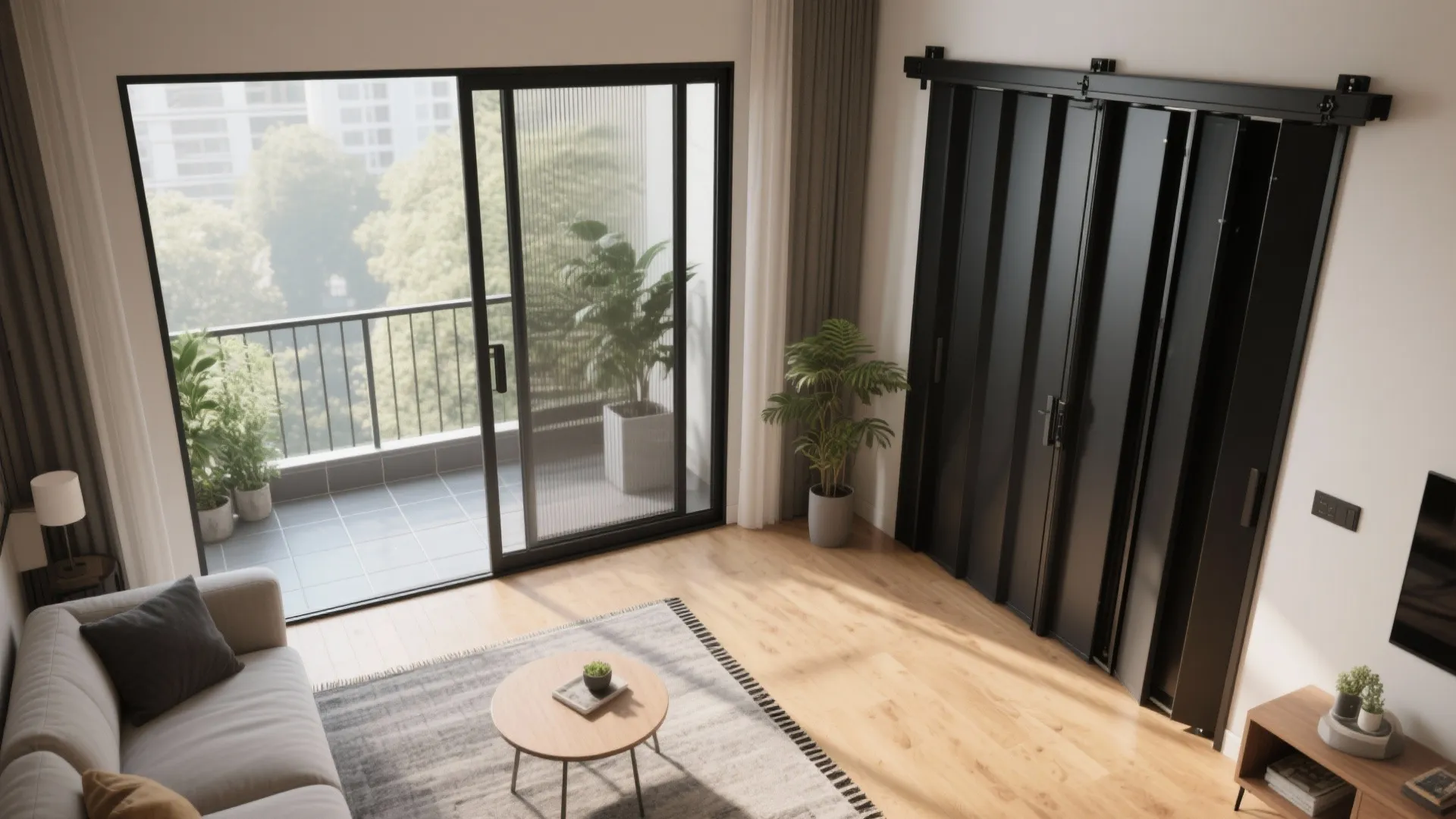 3) Space-saving sliders and bi-folds