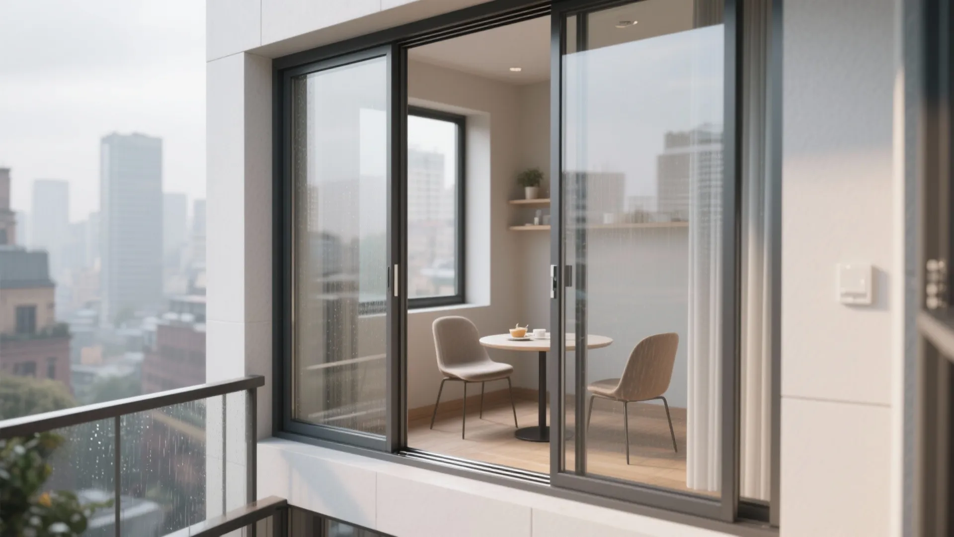Sliding or Folding Balcony Glazing for All-Weather Use