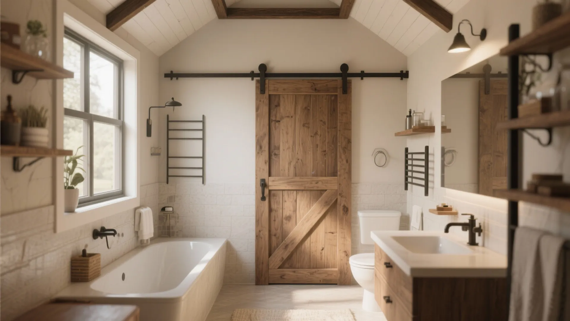 1. Sliding Barn-Style Doors