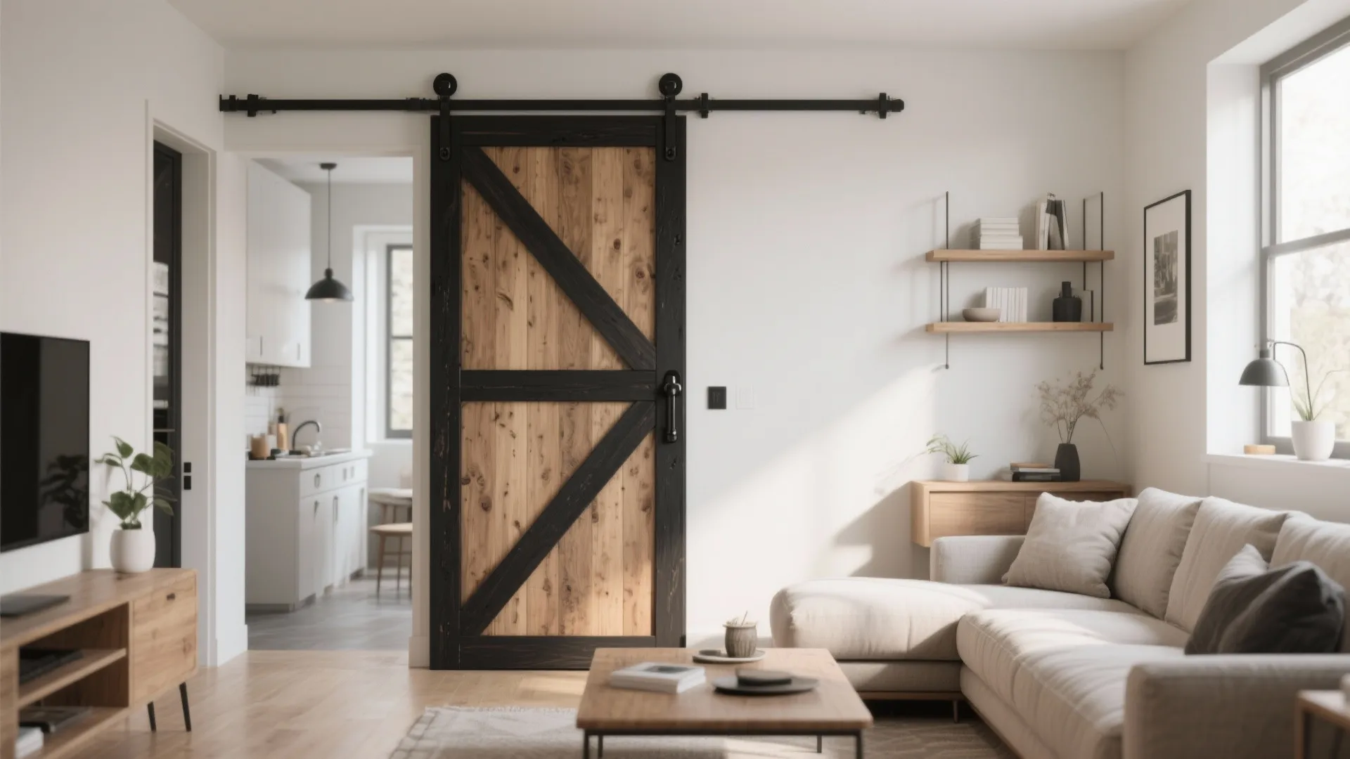 10. Sliding Barn-Style Doors