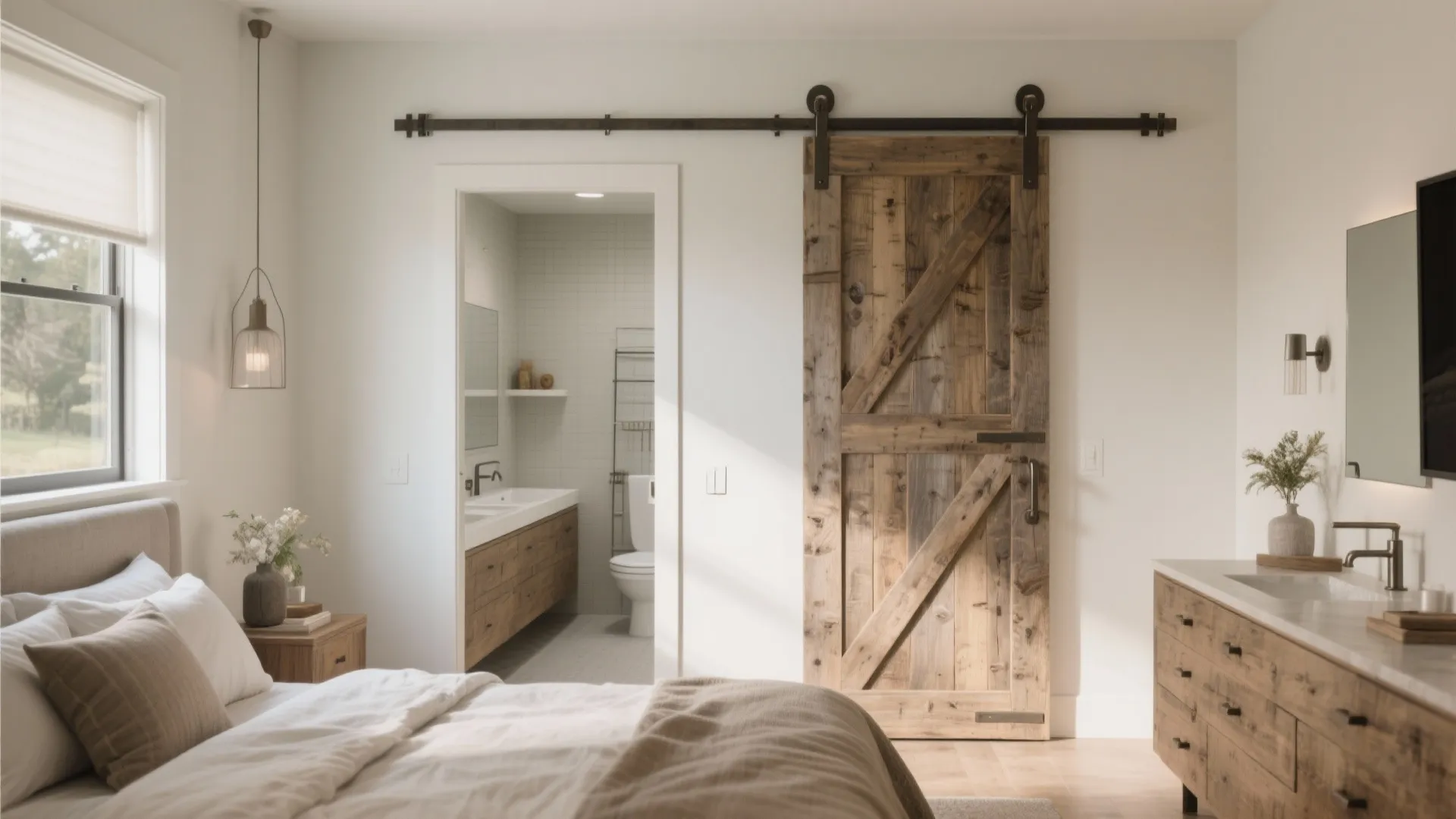 4. Sliding Barn Door to Ensuite