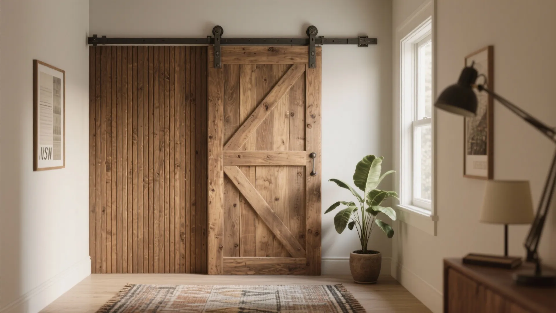 1. Sliding Barn Door Divider