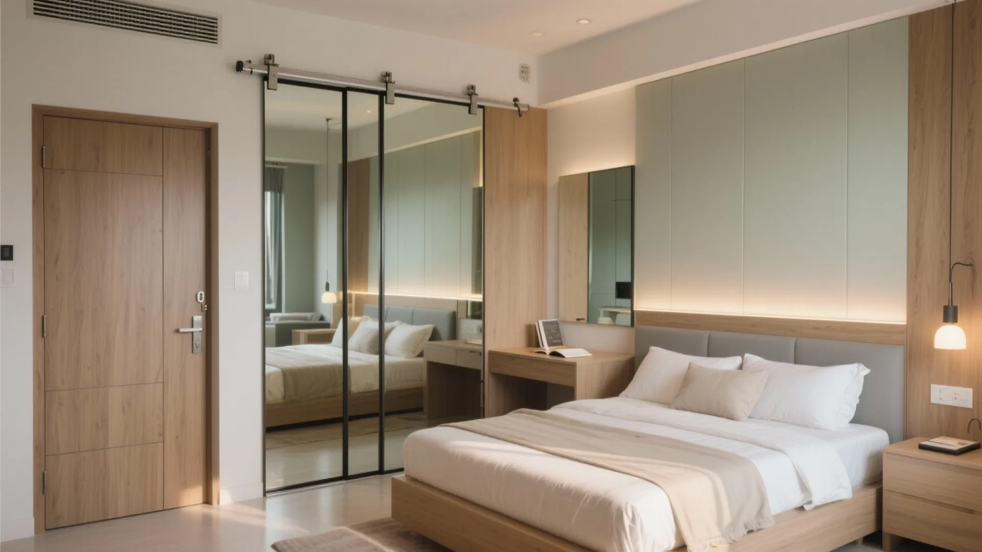Smart sliding and pocket solutions in bedrooms