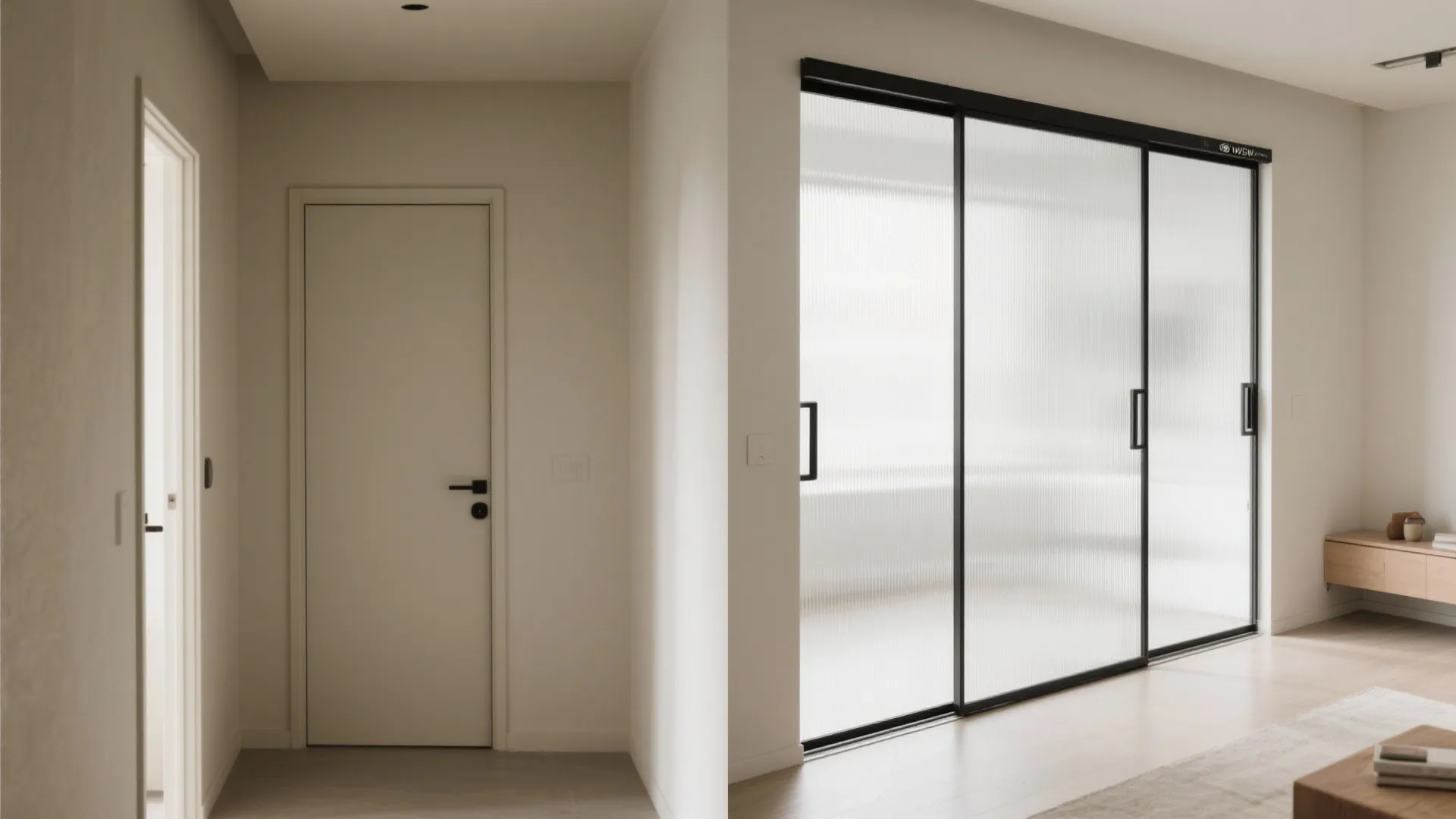 Sliding Door in Laminated Safety Glass