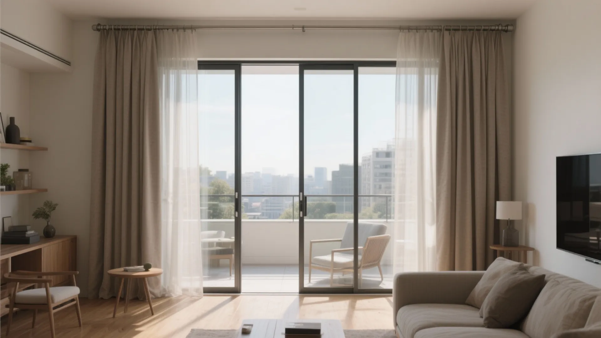 2) Sliding or Bi-Fold Glass Panels for Seamless Indoor–Outdoor Flow