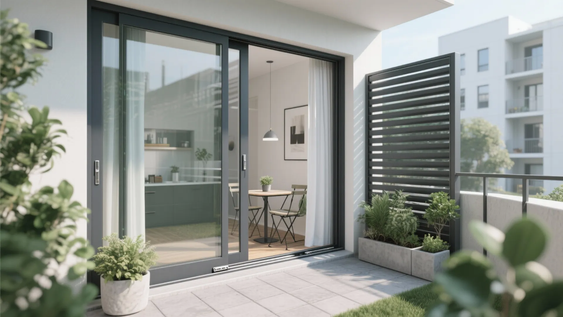 Sliding or Bi-Fold Grill Panels for Flexible Use