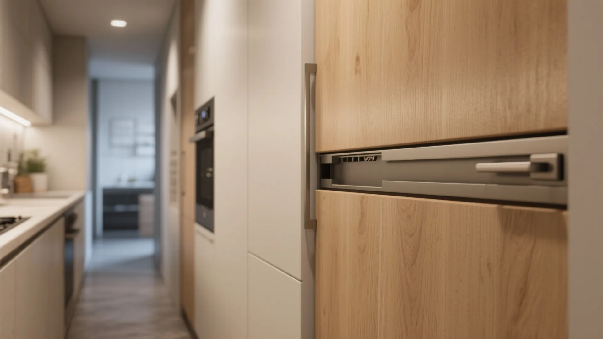 4. Opt for Sliding Cabinet Doors