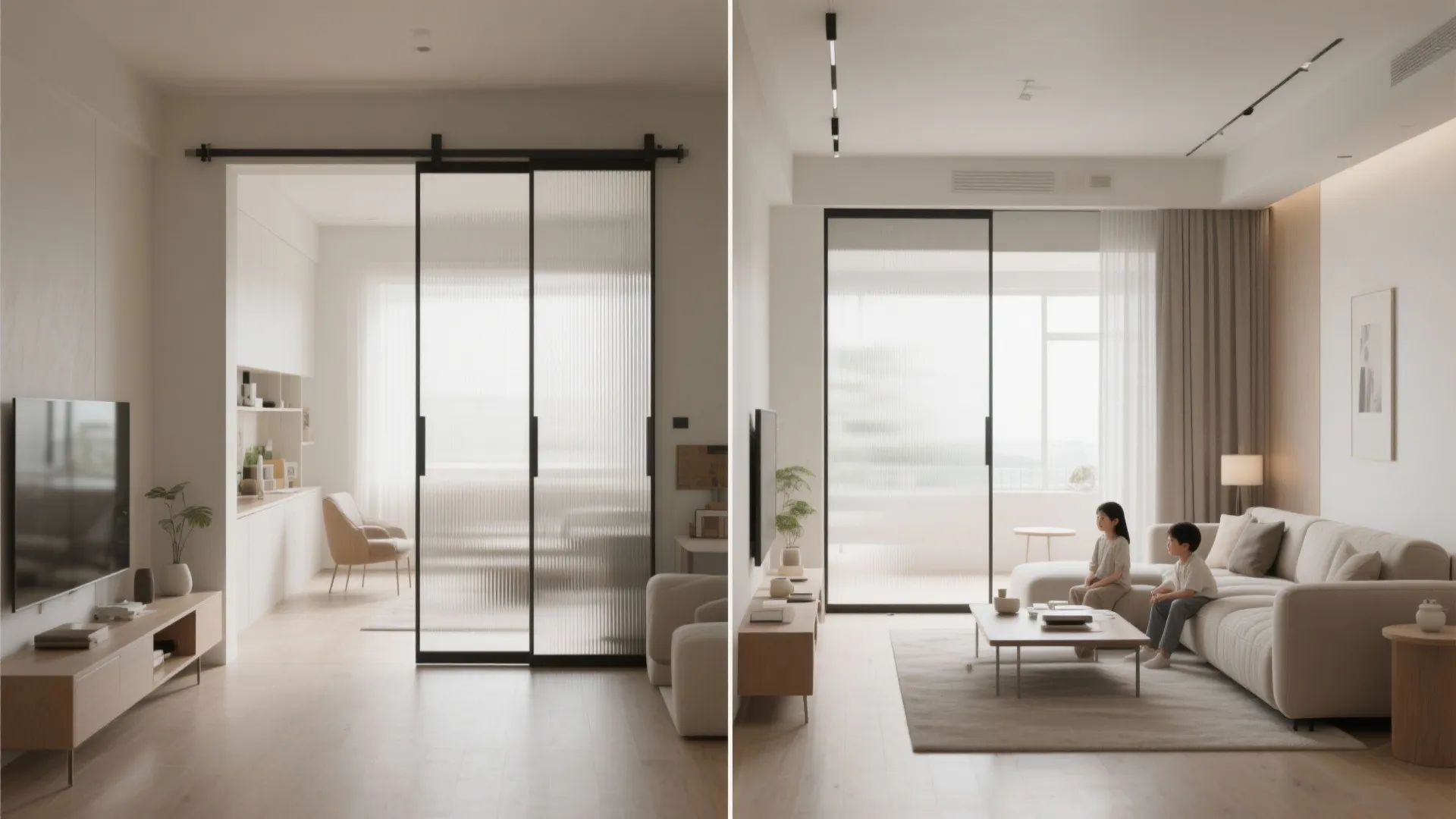Sliding Aluminium Partitions for Flexible Living