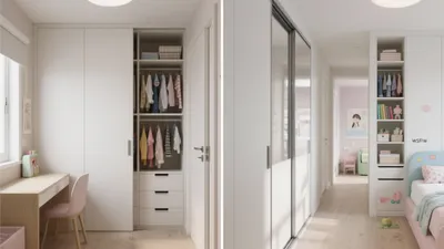 Smart Kids Bedroom with Built-In Storage & Playful Design