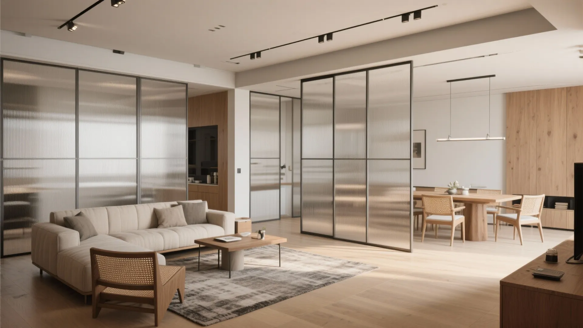 Flexible Living Core with Sliding Partitions