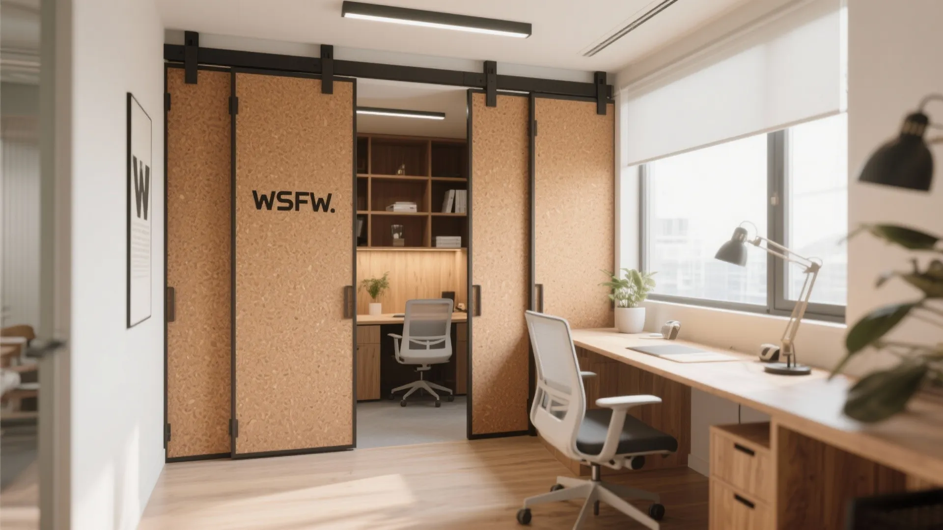 10. Sliding Cork Panels