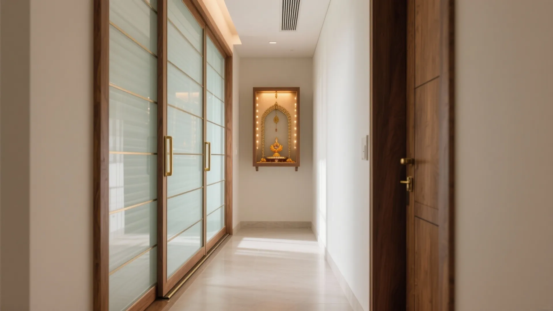 Sliding Glass Shutters for Narrow Corridors