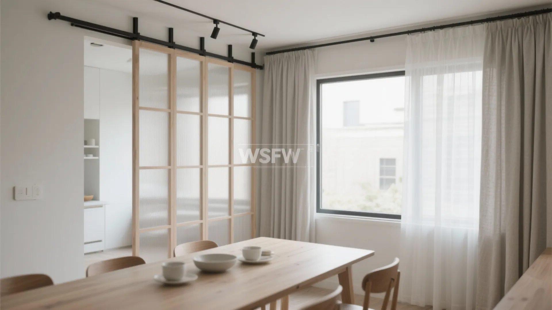 Sliding Panels and Curtains for Flexible Separation