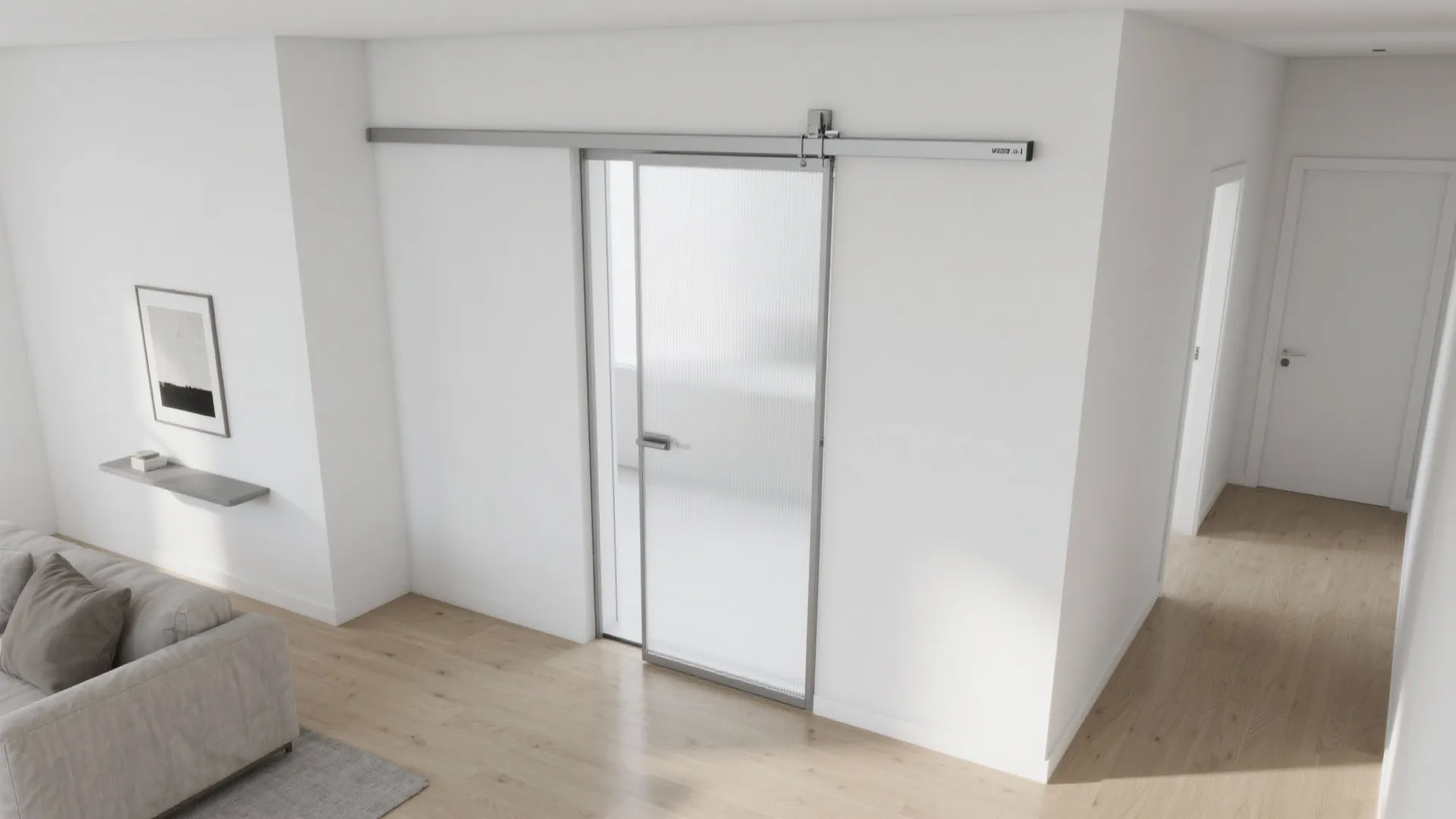 Sliding partitions and pocket doors to save precious circulation