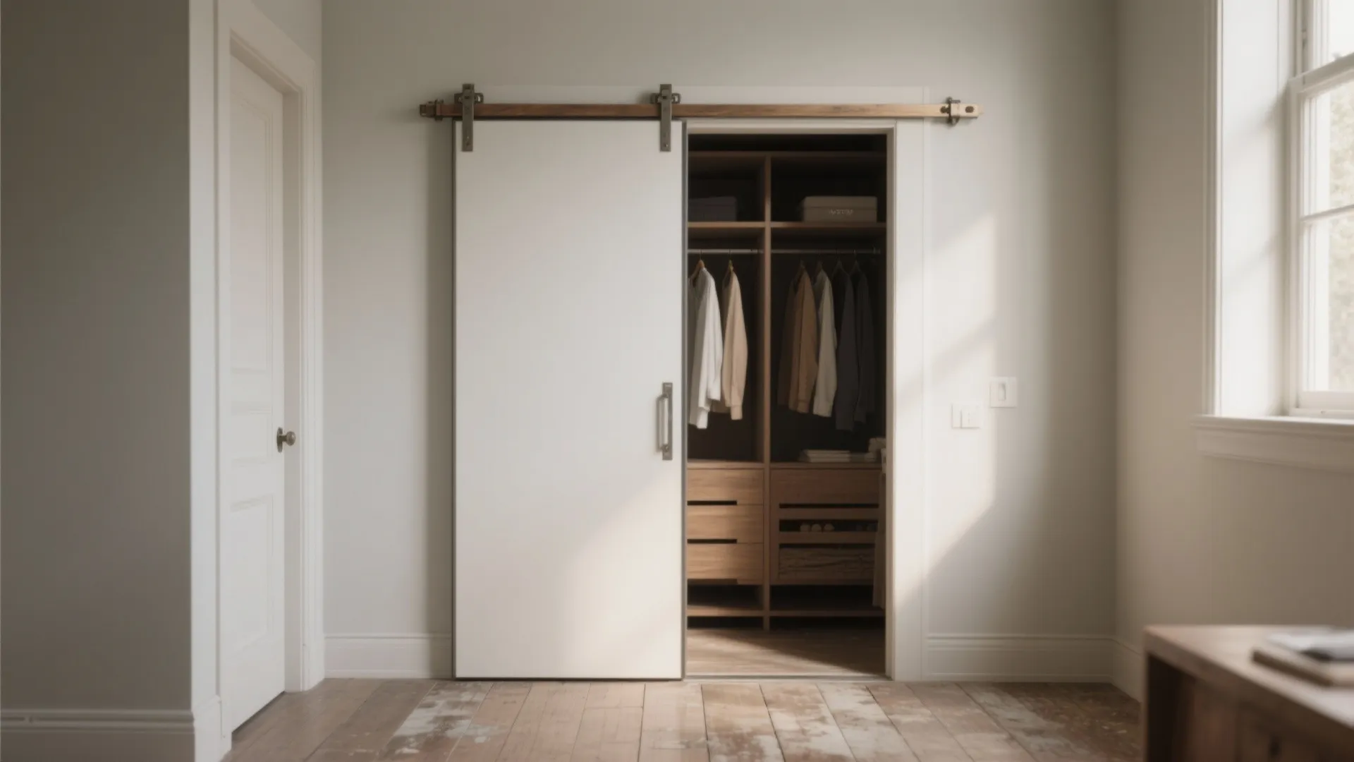 3. Slide, Don’t Swing: Pocket or Sliding Doors