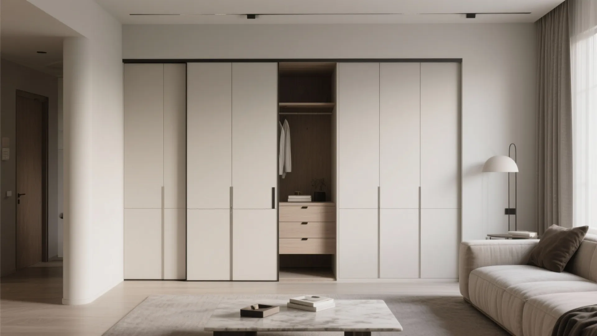 9. Alcove with Sliding Doors