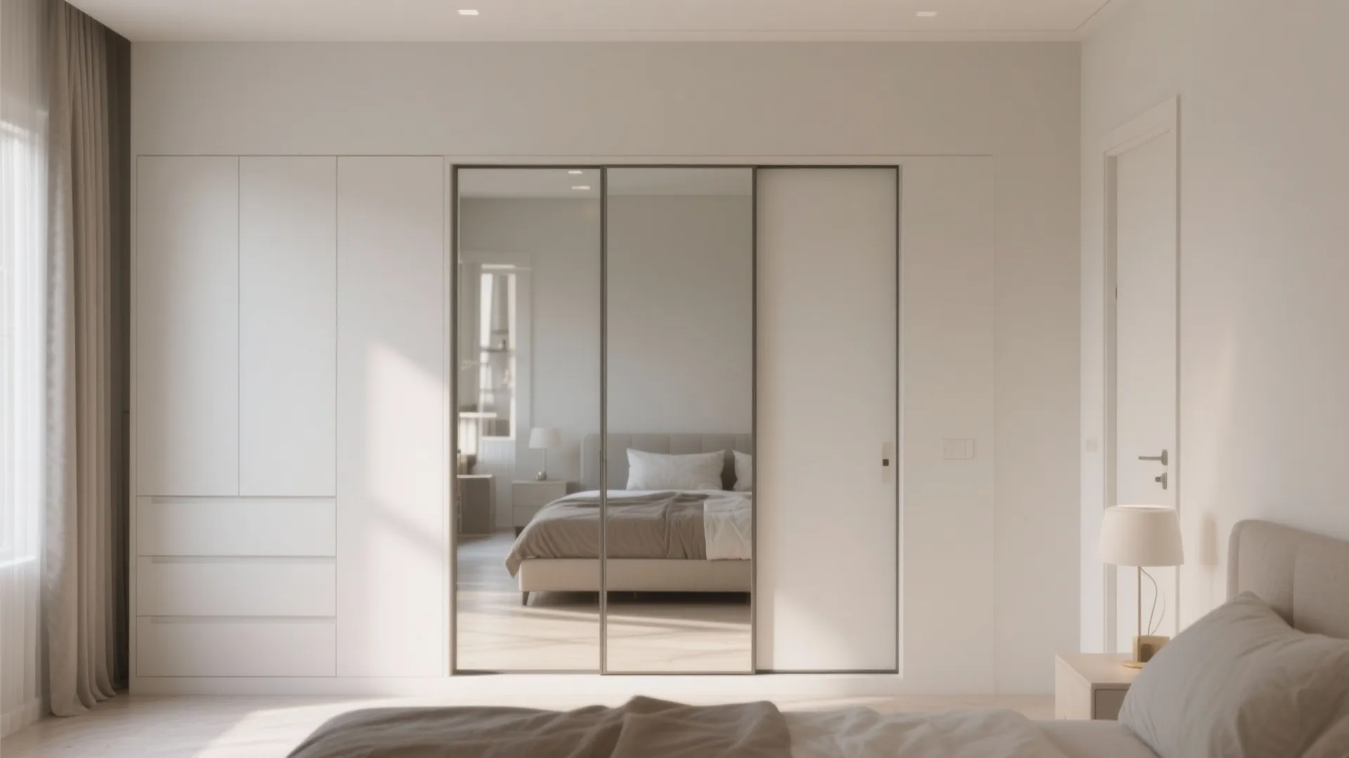 Minimalist Sliding Door Wall Almirah