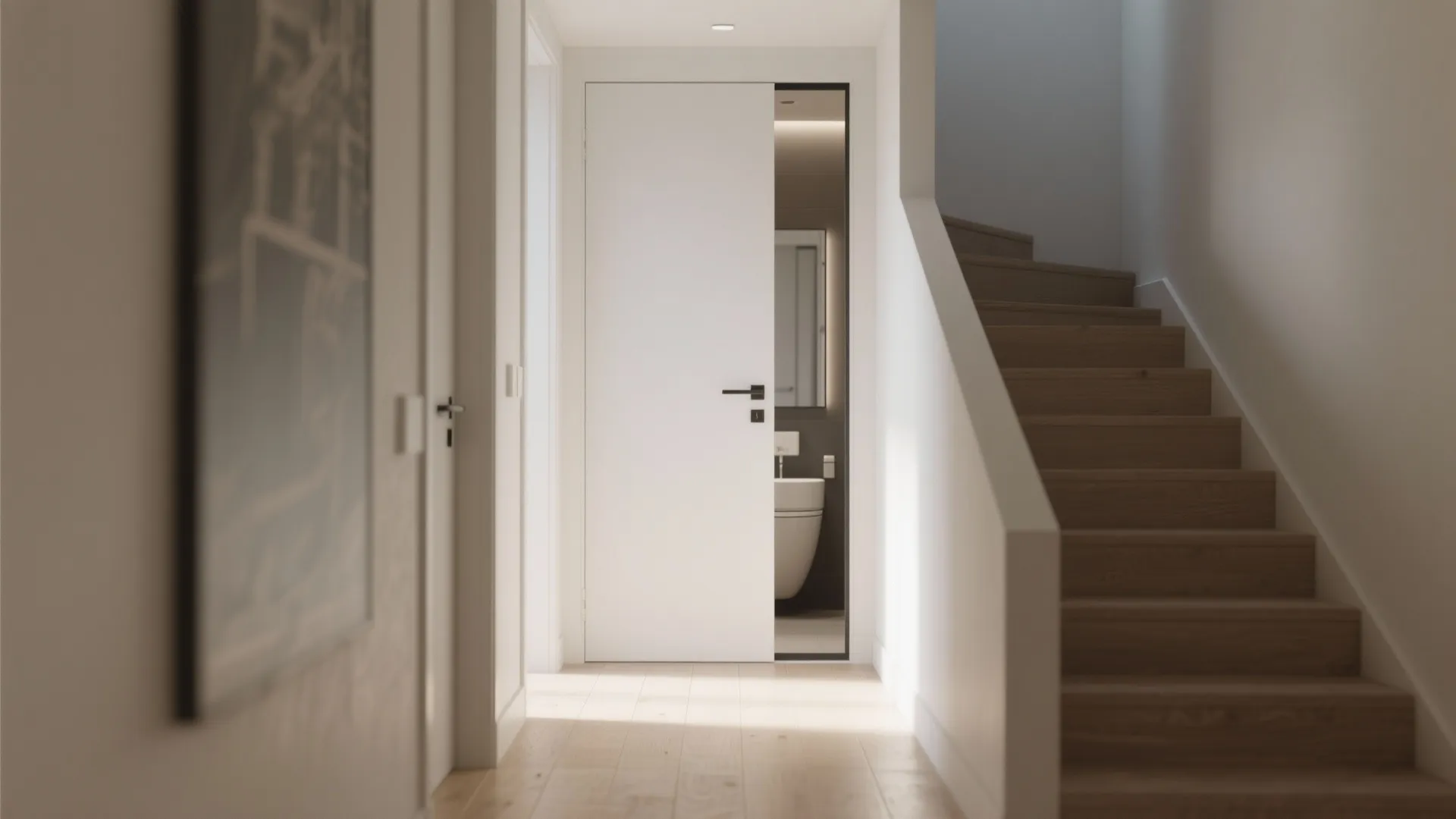 4. Sliding doors instead of swing doors