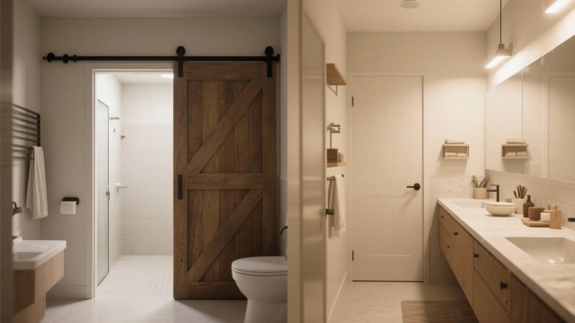 2. Sliding Doors Instead of Swing Doors