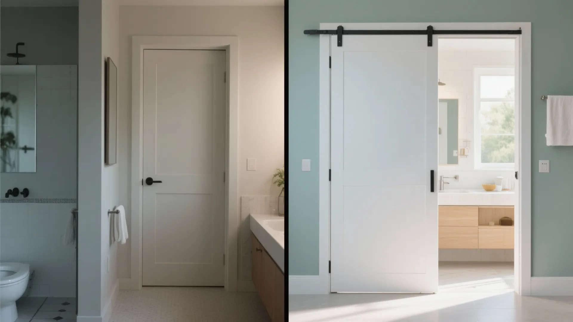 4. Sliding Door Instead of Swing Door