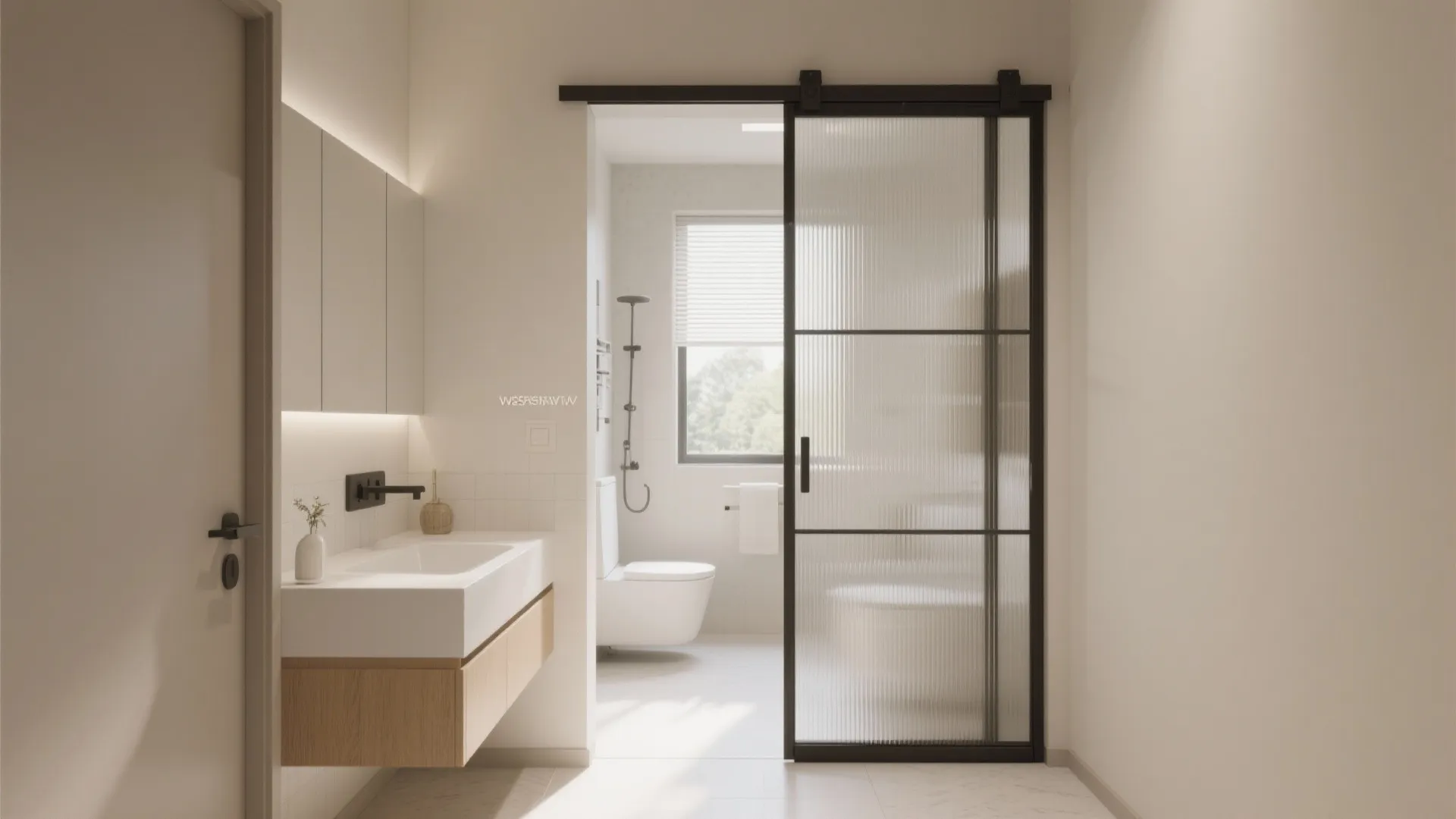 3. Sliding Door Instead of Swing