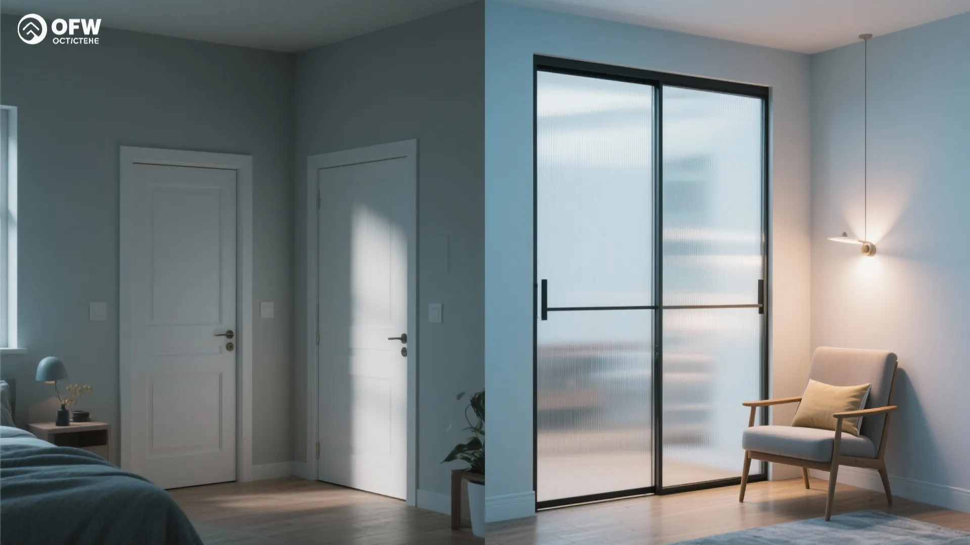 Sliding doors to save space