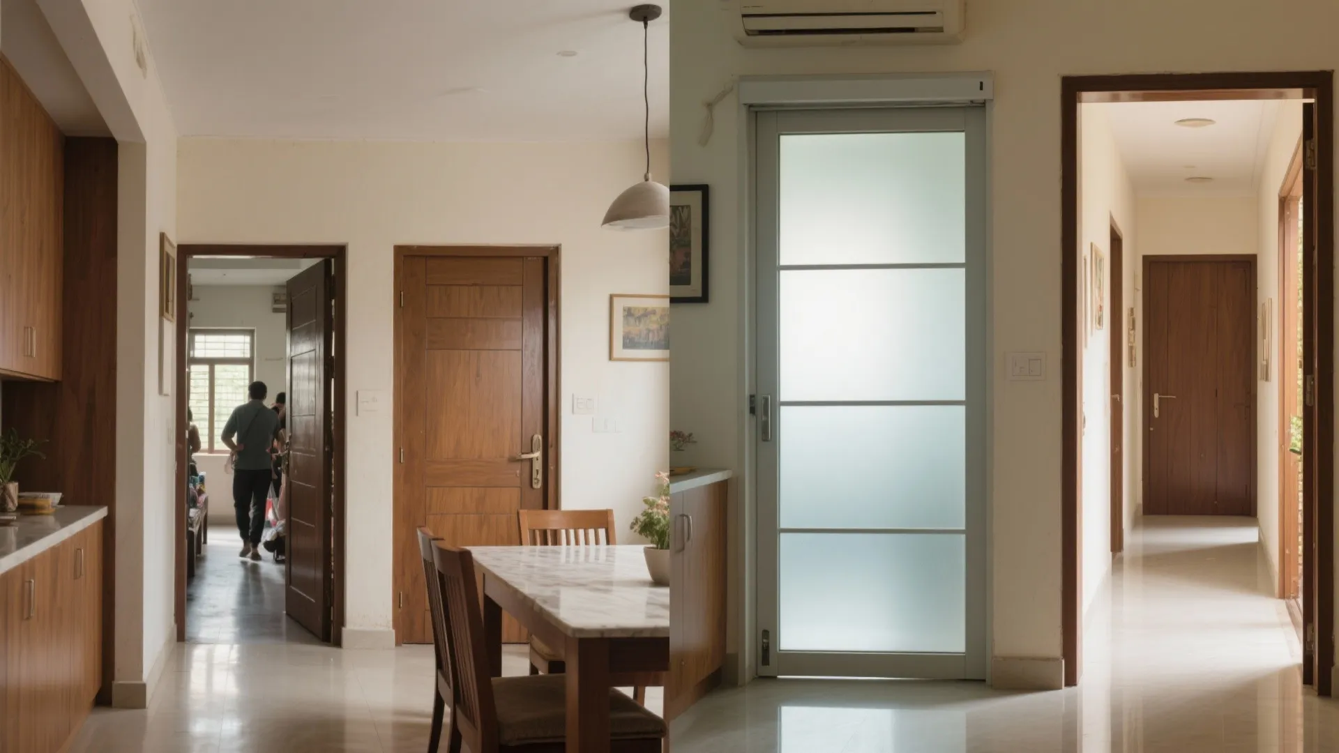 Sliding Doors and Pocket Partitions to Win Back Circulation