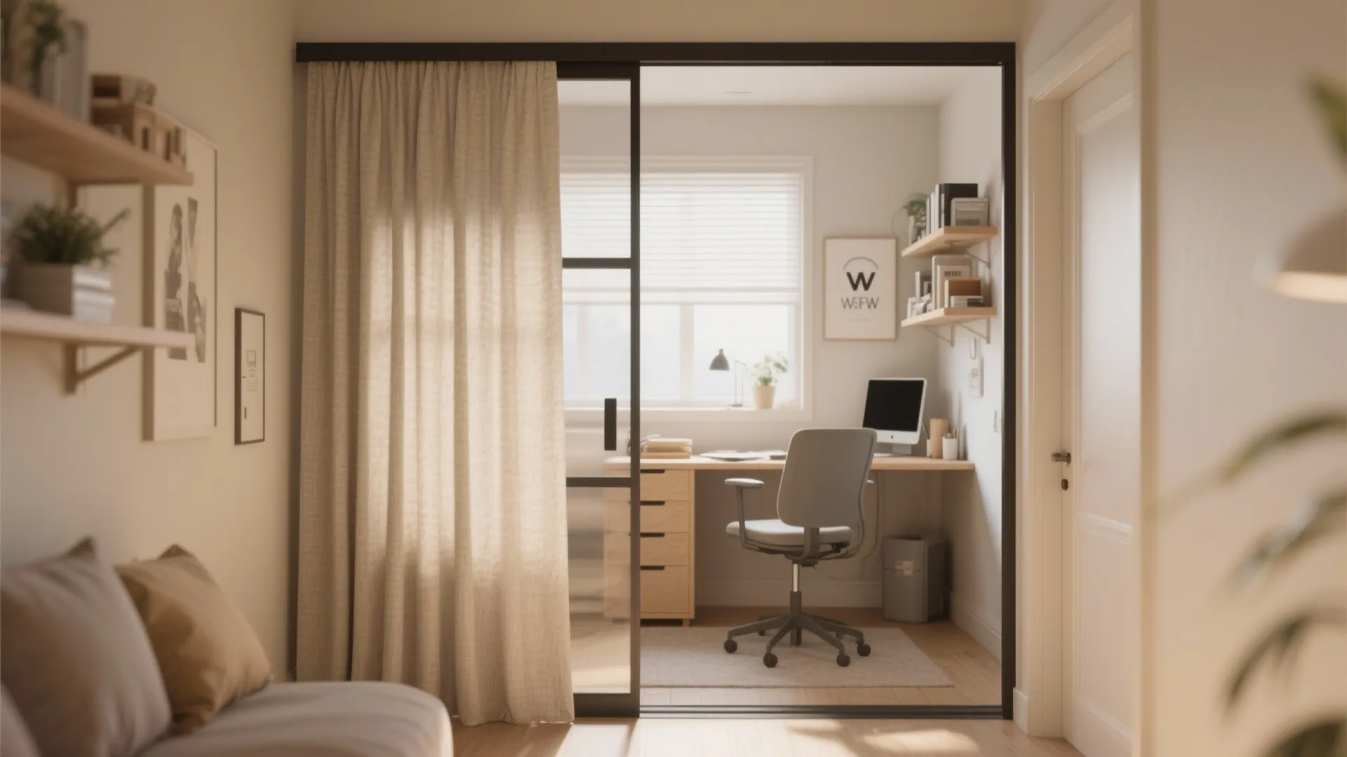 7. Sliding Doors or Curtains