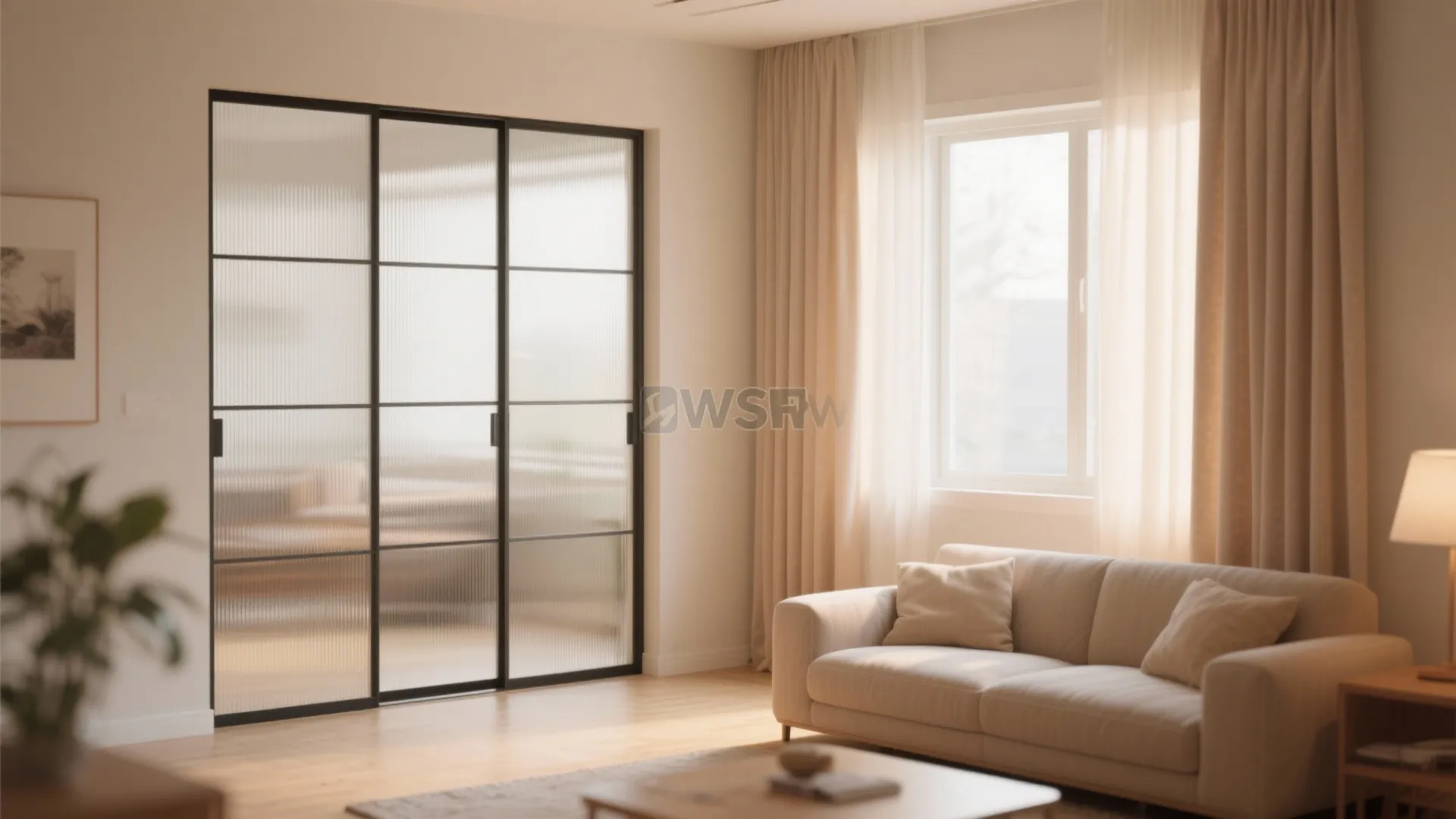 8. Sliding Doors or Curtains