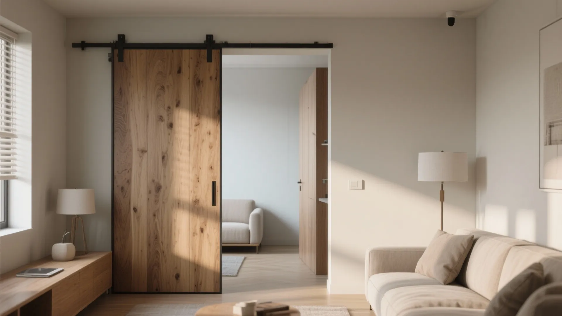 3. Sliding doors for flexibility