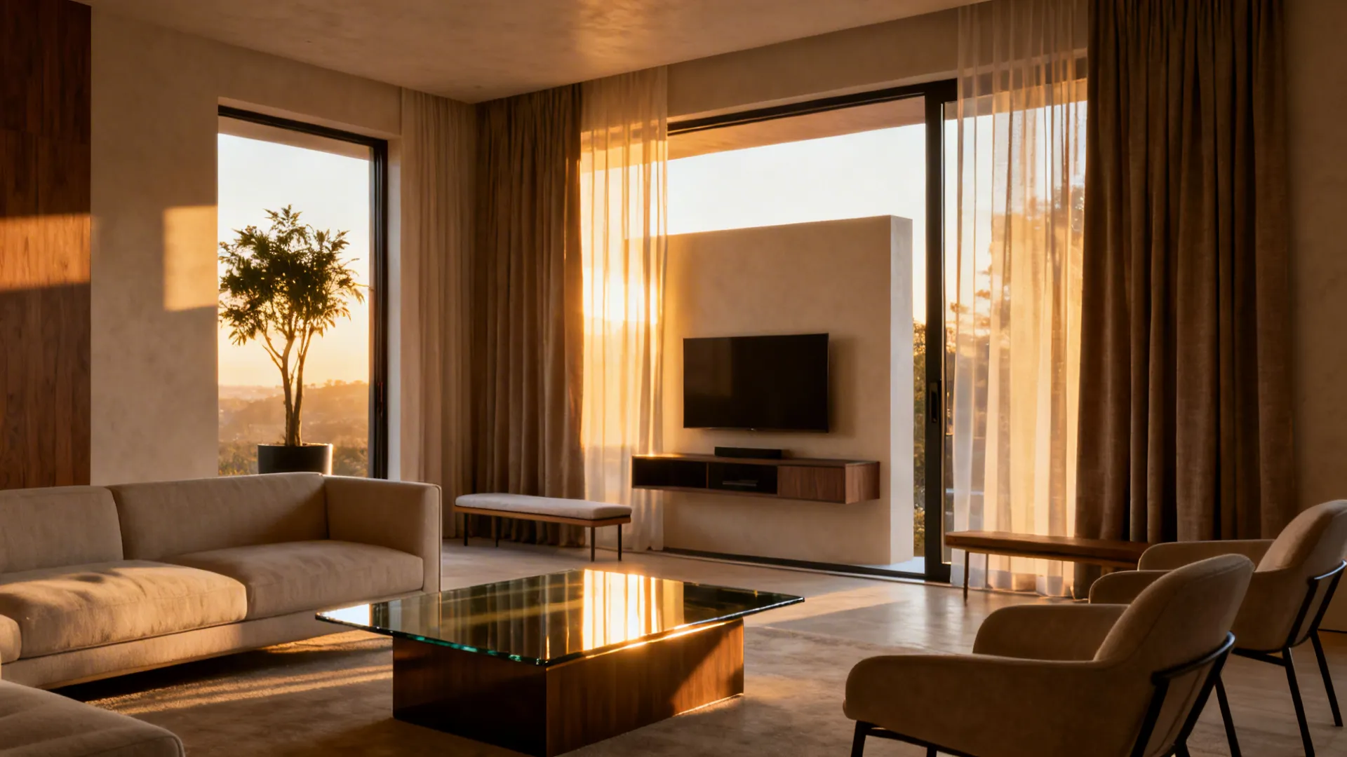 5 Small-Space Living Room Ideas with Sliding Glass Door