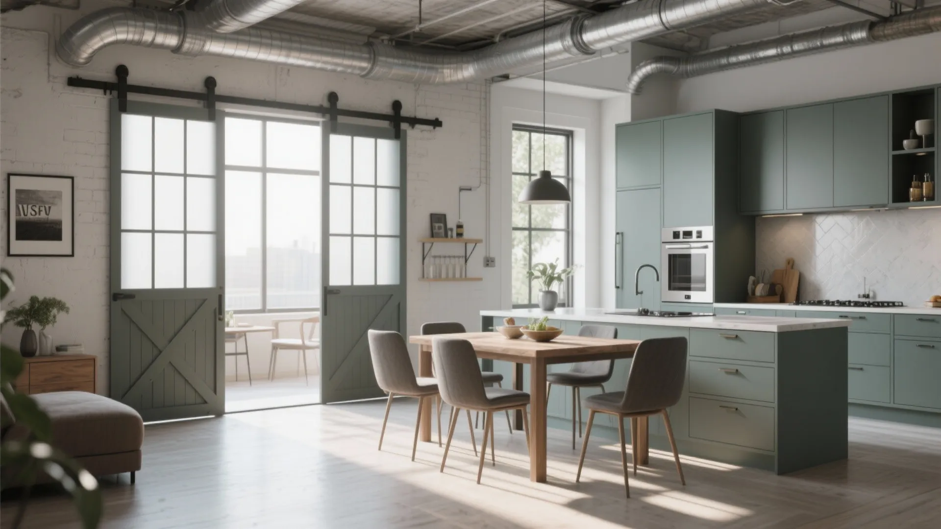 Sliding doors with a twist