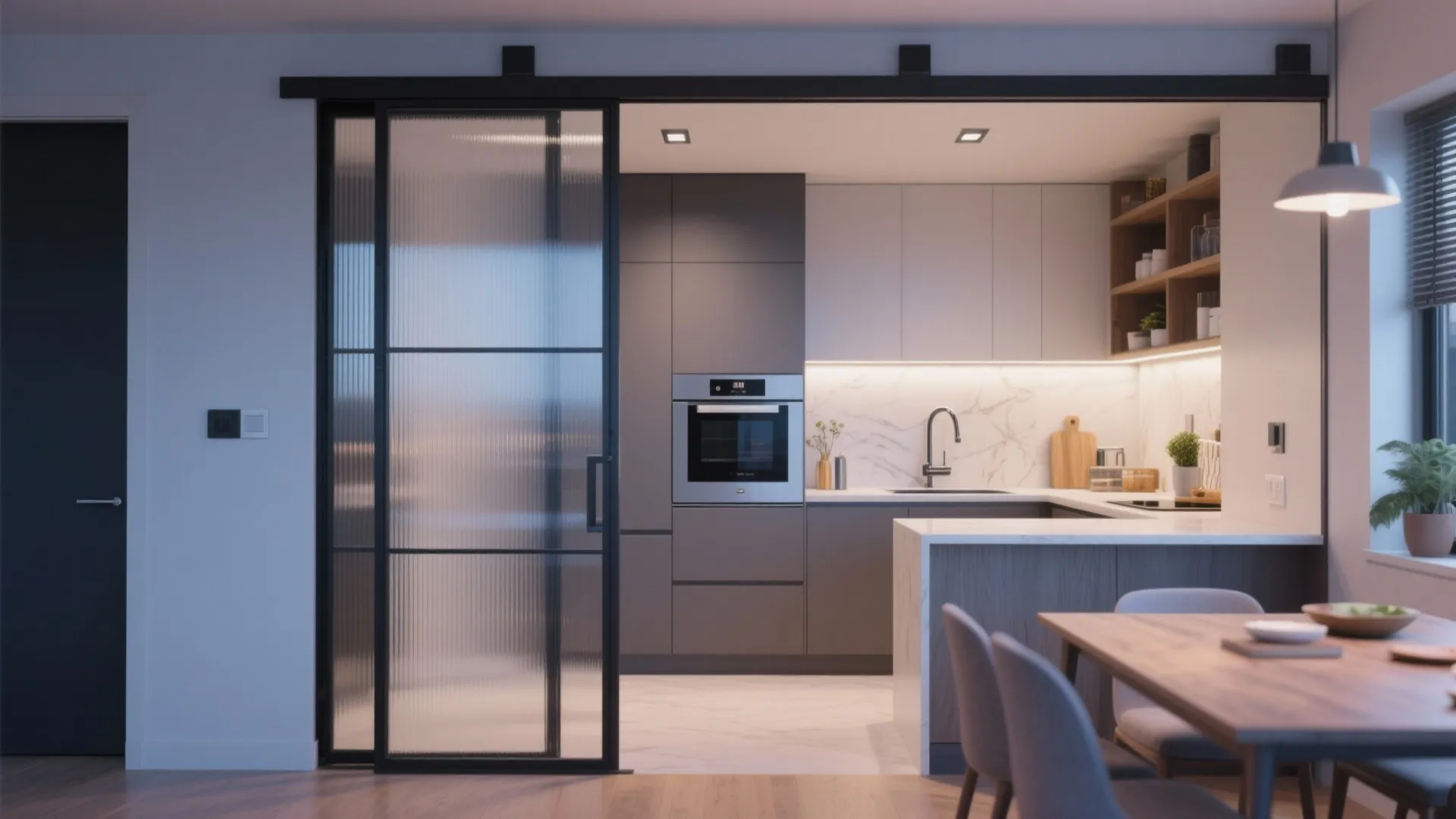 Sliding Door Partition