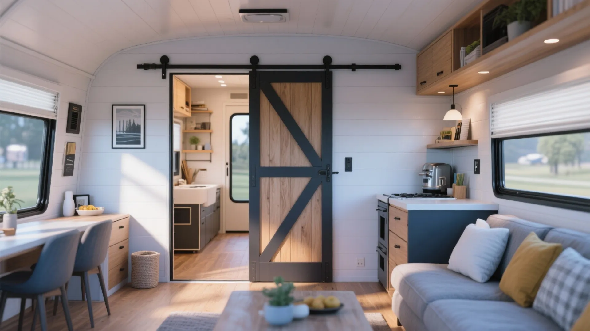 8. Sliding Doors Instead of Swing Doors