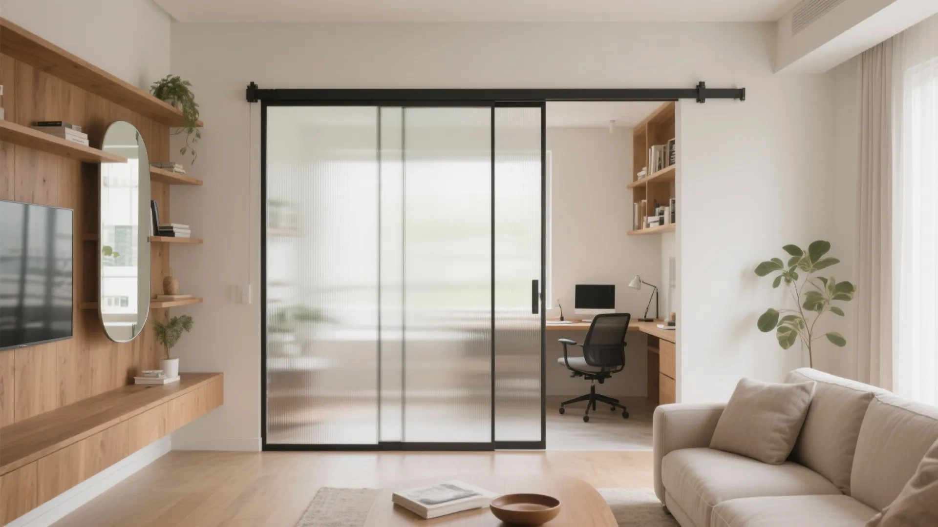 Sliding doors and pocket zones for flexibility