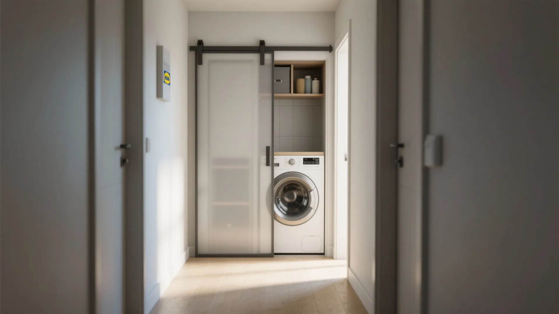 2. Pocket or sliding doors to save swing space