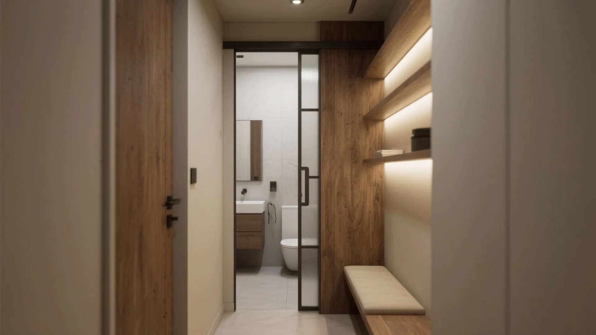 2. Embrace sliding and pocket doors