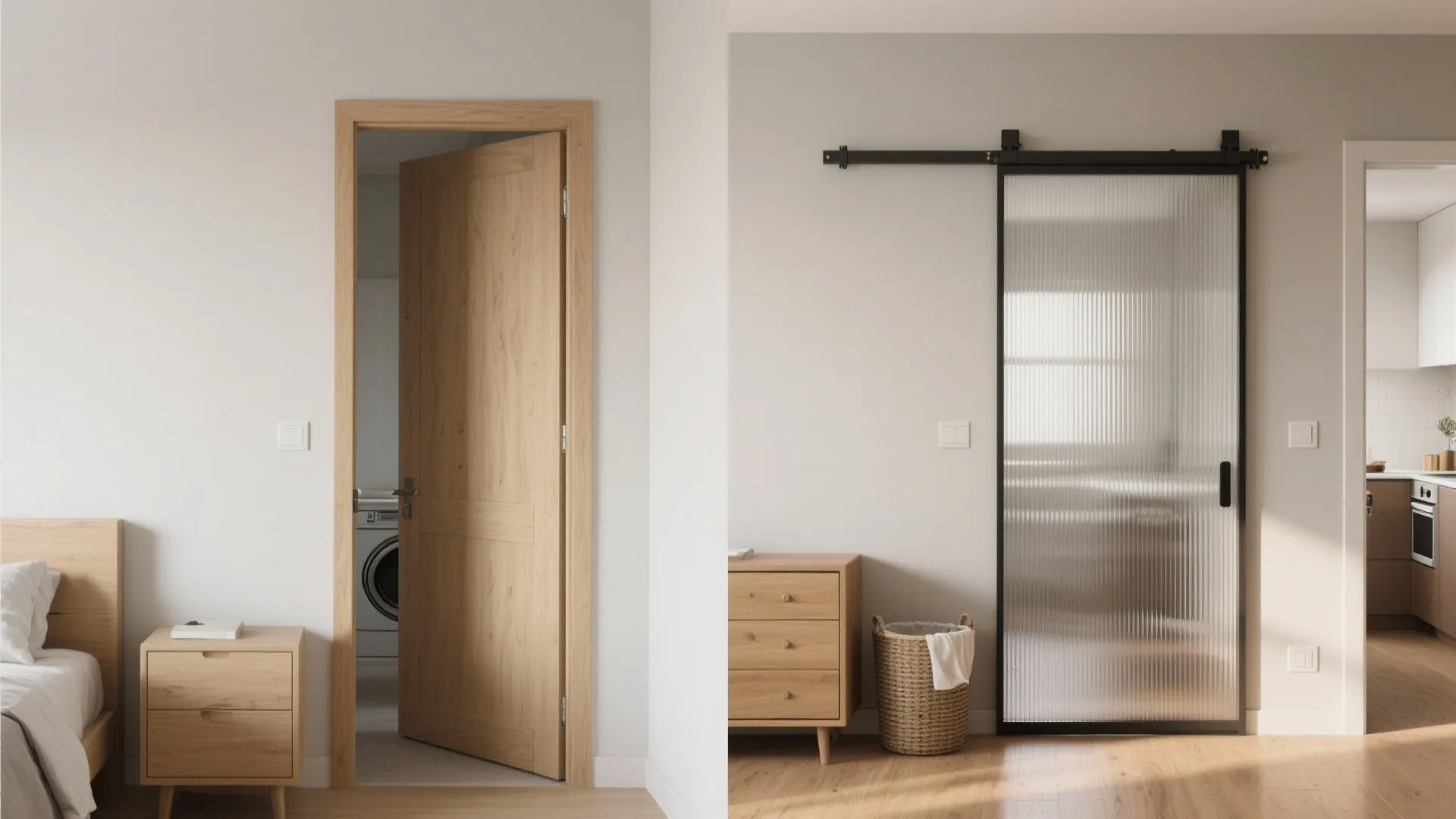 Sliding and pocket doors to unlock circulation