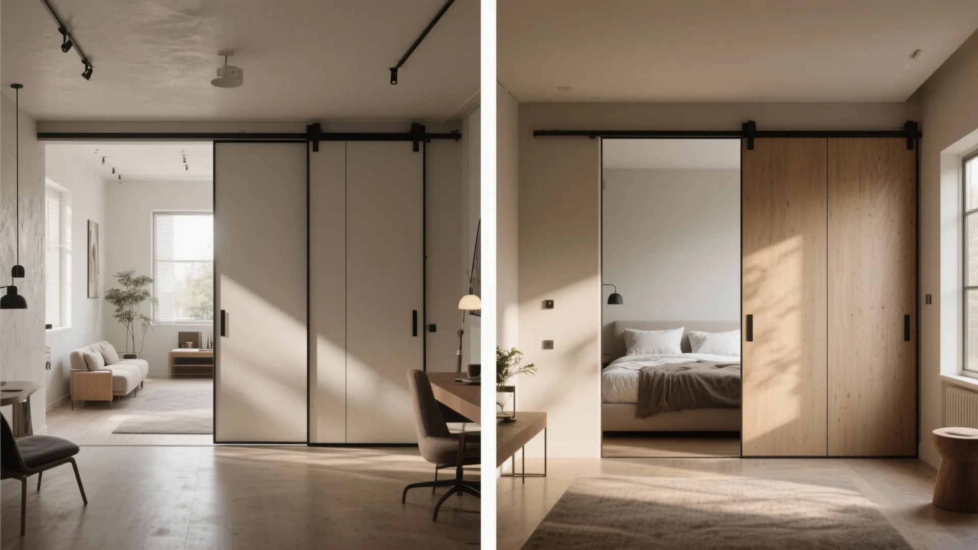 5. Flexible partition with sliding or folding doors